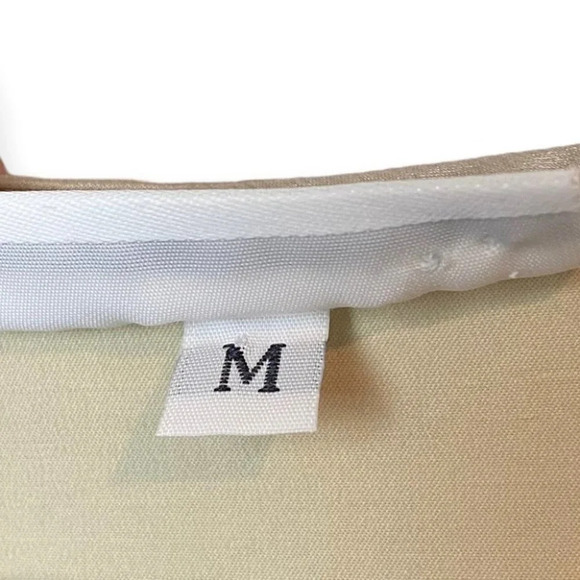 bryn Walker Beige  Asymmetrical 3/4 Sleeve Tunic Dress - Picture 10 of 12